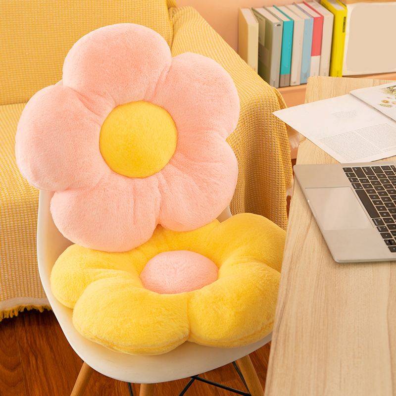 Contemporary Pouf Ottoman Velvet Upholstered Tear Resistant Flower Shape Ottoman Clearhalo 'furn' 'furn_ottomans_poufs' 'Furniture' 'Living Room Furniture' 'Ottomans & Poufs' 'ottomans_poufs' 1200x1200_990f74ac-2f44-4613-885b-c622a379e8c1