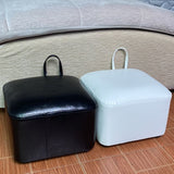 Square Pouf Portable Pure Color Faux Leather Stain Resistant Pouf Ottoman Clearhalo 'furn' 'furn_ottomans_poufs' 'Furniture' 'Living Room Furniture' 'Ottomans & Poufs' 'ottomans_poufs' 1200x1200_990ffcf8-f6f8-4adb-81cc-8fc4c05fdb00