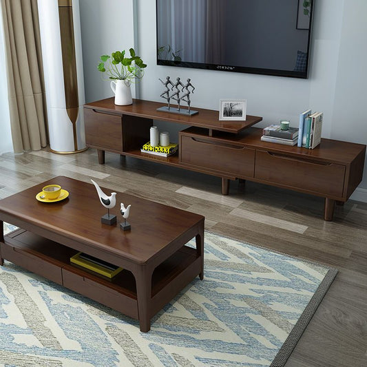 23.62 inch Wide Scandinavian Style Coffee Cocktail Table Solid Wood Coffee Table