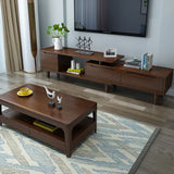 23,62 pollici di largo scandinavo tavolino da cocktail in legno massiccio