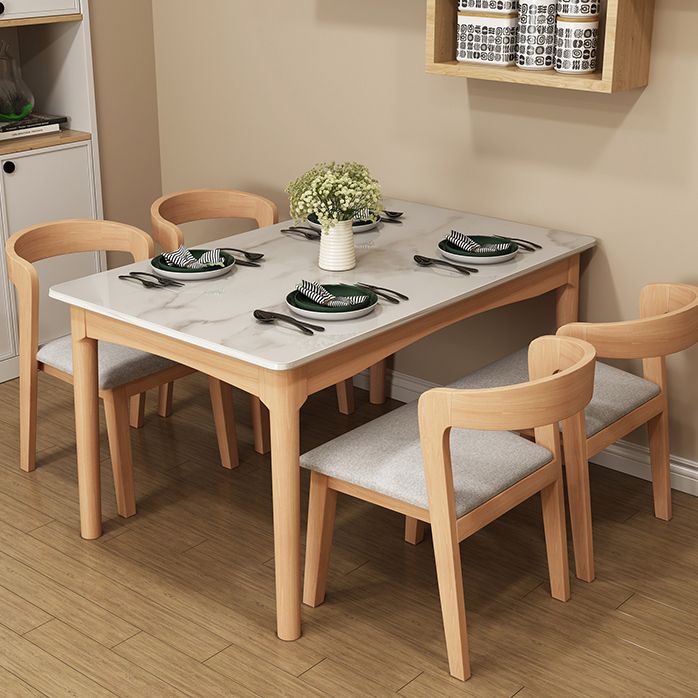 Simplicity Style Dining Site Table Rectangle Furniture for Home Clearhalo 'Dining Tables & Seating' 'Dining Tables' 'dining_table' 'furn' 'furn_dining_table' 'Furniture' 'Kitchen & Dining Furniture' 1200x1200_9918060a-091f-4b18-abc8-f75f1910a5f6