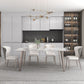 Contemporary Stone Dining Table Set 1/2/5/7 Pieces Dining Set for Home Use Clearhalo 'Dining Room Sets' 'Dining Tables & Seating' 'dining_room_set' 'furn' 'furn_dining_room_set' 'Furniture' 'Kitchen & Dining Furniture' 1200x1200_99189a86-e602-4b2d-b381-f826f987dc46