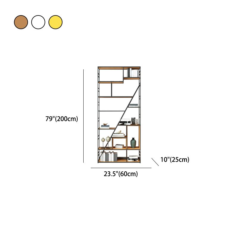Libreria moderna di libreria in metallo da 10 "W con scaffali