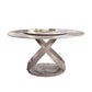 Contemporary Round Pedestal Dining Table Stone Matte Finish Table Clearhalo 'Dining Tables & Seating' 'Dining Tables' 'dining_table' 'furn' 'furn_dining_table' 'Furniture' 'Kitchen & Dining Furniture' 1200x1200_9919eb63-32ce-4b58-abb7-cd38ce2011b4