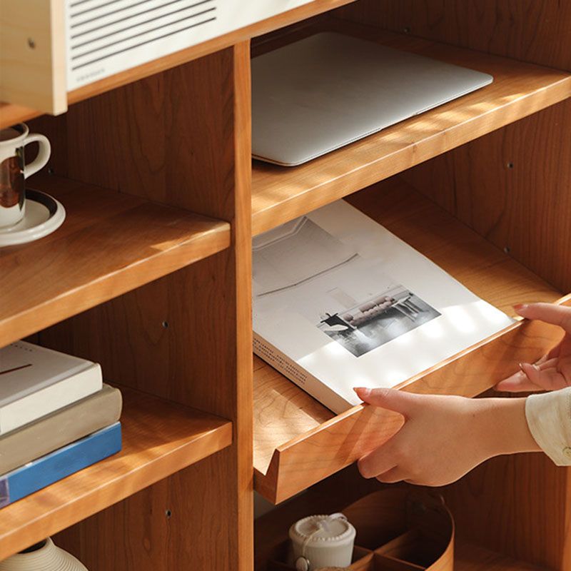 Libreria orizzontale aperta contemporanea libreria in legno solido per ufficio