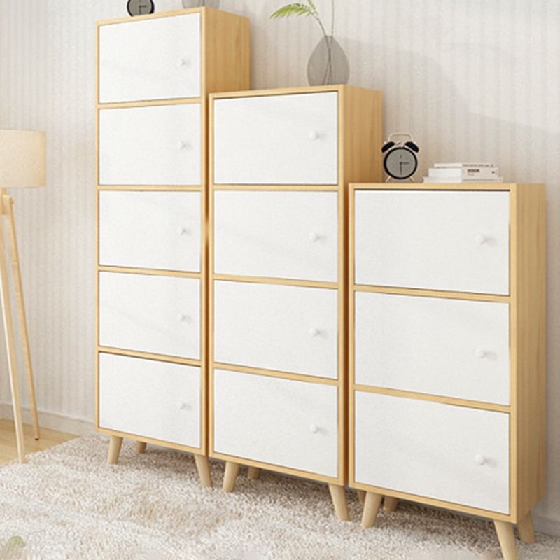 Estantería de madera artificial estándar moderna de 9 "de ancho estantería de espalda cerrada