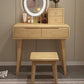 Scandinavian Vanity Makeup Table Set Rubberwood Dressing Table Stool Set Clearhalo 'Bedroom Furniture' 'furn' 'furn_makeup_vanities' 'Furniture' 'Makeup Vanities' 'makeup_vanities' 1200x1200_991bdc2d-4211-4803-9dc4-c4ccafa966a6