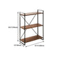 Home Office Etagere Bookshelf Modern Bookcase with Rectangle Shelves