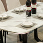Contemporary Stone Rectangle Dining Table Matte Finish Sled Base Table Clearhalo ' dining_table' 'Dining Tables & Seating' 'Dining Tables' 'furn' 'furn_dining_table' 'Furniture' 'furniture_dining_table' 'Kitchen & Dining Furniture' 'kitchen&dining_furn' 'kitchen' 'kitchen_dining_table' 1200x1200_991f0d5e-f13e-4ee4-8dd9-b3375027b6e2