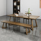 Minimalism Solid Wood Table for Restaurant Rectangle Table with Wood Pedestal Clearhalo 'Dining Tables & Seating' 'Dining Tables' 'dining_table' 'furn' 'furn_dining_table' 'Furniture' 'furniture_dining_table' 'Kitchen & Dining Furniture' 'kitchen' 'kitchen_dining_table' 1200x1200_991f6895-eff1-4779-986a-98b34184cda9