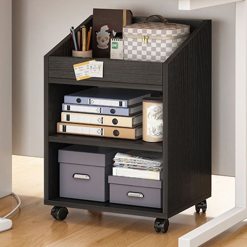 Modern Style Bookshelf Home Wooden Shelf Bookcase with Caster Wheels Clearhalo 'Bookcases' 'furn' 'furn_bookcases' 'Furniture' 'furniture_bookcases' 'kitchen' 'kitchen_bookcases' 'Living Room Furniture' 'Office Furniture' 1200x1200_991f7306-19c4-40af-9662-14254aaee61e