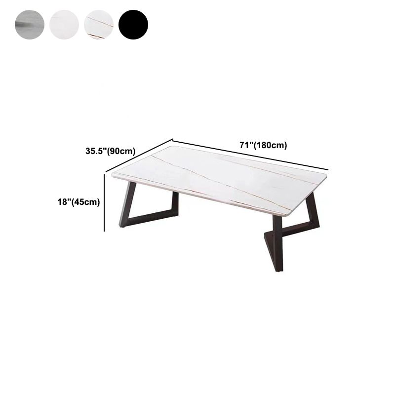 Single Slate Rectangle Coffee Table Modern Minimalist Coffee Table Clearhalo 'Coffee & Accent Tables' 'Coffee Tables' 'coffee_tables' 'furn' 'furn_coffee_tables' 'Furniture' 'Living Room Furniture' 1200x1200_992522e5-21d9-4a42-8ed8-f8865ad48ef6