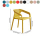 Modern Coffee Shop Plastic Arm Chair Matte Finish Solid Back Dining Chair Clearhalo ' kitchen&dining_furn' 'Dining Chairs' 'Dining Tables & Seating' 'dining_chair' 'furn' 'furn_dining_chair' 'Furniture' 'furniture_dining_chair' 'Kitchen & Dining Furniture' 'kitchen' 1200x1200_99264861-5896-4939-abcd-cb121fd917fb