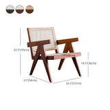 現代バルコニーウッドアームチェアマット仕上げオープンダイニングチェア