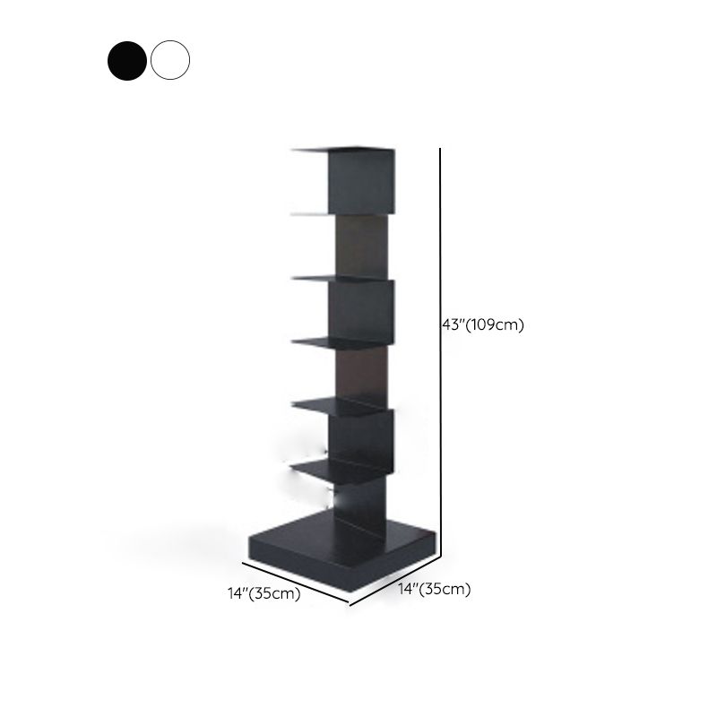 Contemporary Standard Metal Bookshelf Closed Back Bookcase with Shelves Clearhalo 'Bookcases' 'furn' 'furn_bookcases' 'Furniture' 'Office Furniture' 1200x1200_9928066b-94cc-4f4f-888b-543bcad21aa9