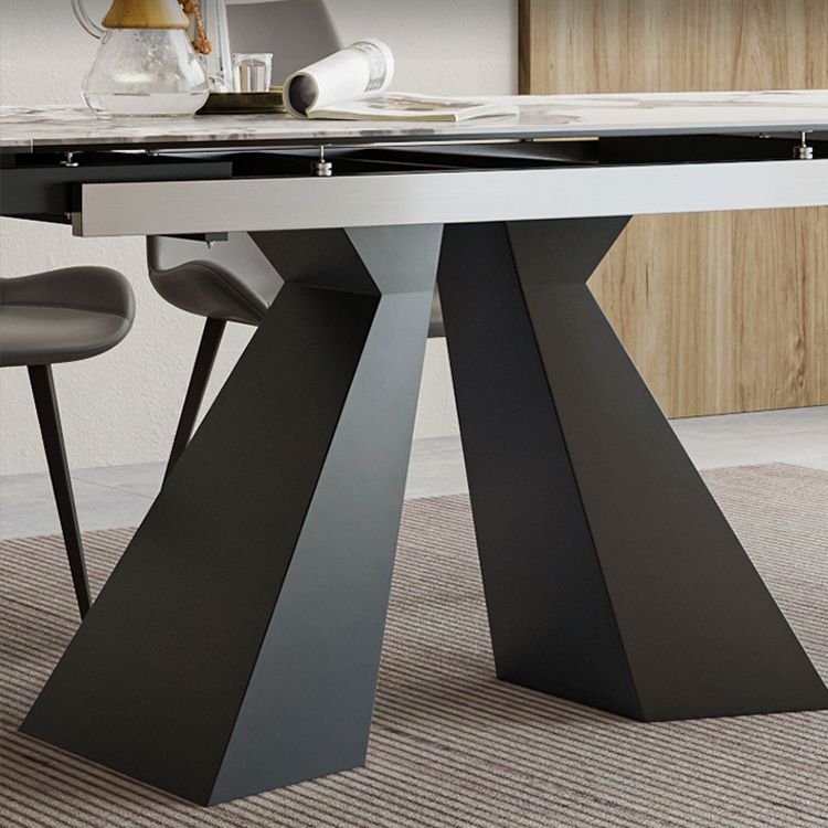 Contemporary 1/4/5/7 Pieces Dining Set Rectangle Dining Table Set Clearhalo 'Dining Room Sets' 'Dining Tables & Seating' 'dining_room_set' 'furn' 'furn_dining_room_set' 'Furniture' 'furniture_dining_room_set' 'Kitchen & Dining Furniture' 'kitchen&dining_furn' 'kitchen' 1200x1200_9928160a-b4d5-451e-889f-15f1981181cf