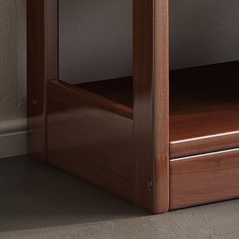 Etagere Contemporary Bookcase Wooden Bookshelf with Rectangular Shelves