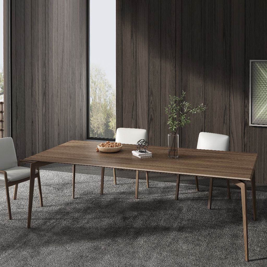 Matte Finish Rectangle Dining Table Modern Wooden Dinette Table Clearhalo 'Dining Tables & Seating' 'Dining Tables' 'dining_table' 'furn' 'furn_dining_table' 'Furniture' 'Kitchen & Dining Furniture' 1200x1200_99292c88-d087-4a71-a5a2-8efe24a4d818