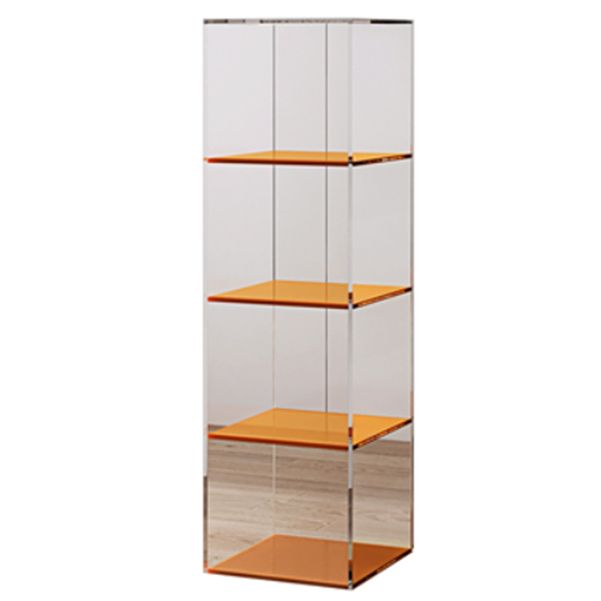 Closed Back Storage Bookshelf Scandinavian Standard Acrylic Bookcase Clearhalo 'Bookcases' 'furn' 'furn_bookcases' 'Furniture' 'Office Furniture' 1200x1200_992a188f-b196-45c3-bc07-f8c9e7002a72