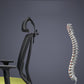 Contemporary Office Chair Conference Fixed Arms Chair with Wheels