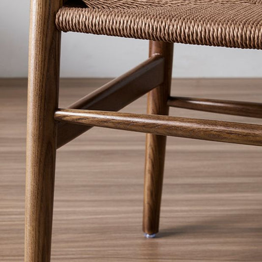 Traditional Style Ash Wood Chair Fork Bone Back Side Dining Room Chair Clearhalo ' kitchen&dining_furn' 'Dining Chairs' 'Dining Tables & Seating' 'dining_chair' 'furn' 'furn_dining_chair' 'Furniture' 'furniture_dining_chair' 'Kitchen & Dining Furniture' 'kitchen' 1200x1200_992cbbbb-5473-44f5-962c-4a1f0788941a