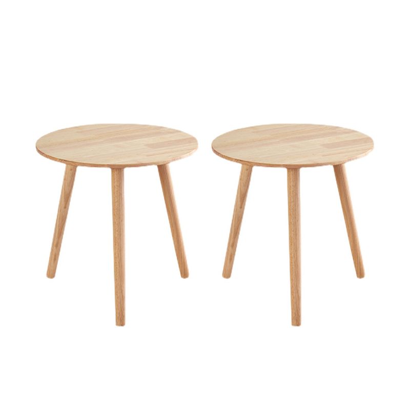Contemporary Style Side End Table Solid Wood Round Sofa Side Accent Table Clearhalo 'Coffee & Accent Tables' 'End & Side Tables' 'end_side_tables' 'furn' 'furn_end_side_tables' 'Furniture' 'Living Room Furniture' 1200x1200_992e09b1-4b86-4e2b-976b-8ae1e9abc21a