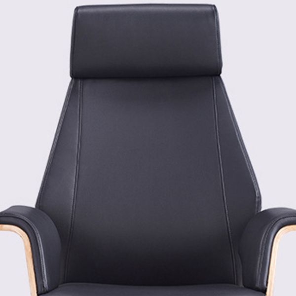 Contemporary Office Chair Adjustable Seat Height Leather Executive Chair Clearhalo 'furn' 'furn_office_chair' 'Furniture' 'Office Chairs' 'Office Furniture' 'office_chair' 1200x1200_99347a29-b47b-41d9-bb5f-34a10bf617ad
