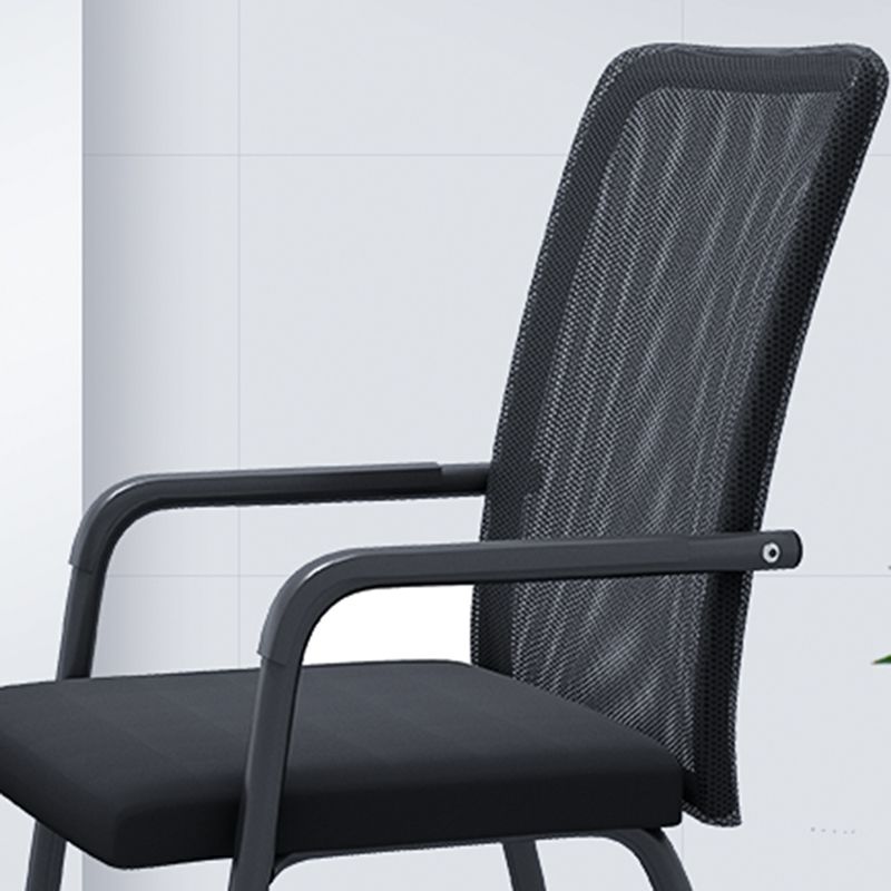 Chaise de bureau moderne à mi-arrivée de la chaise de bureau à accoudoir fixe en 4 couleurs