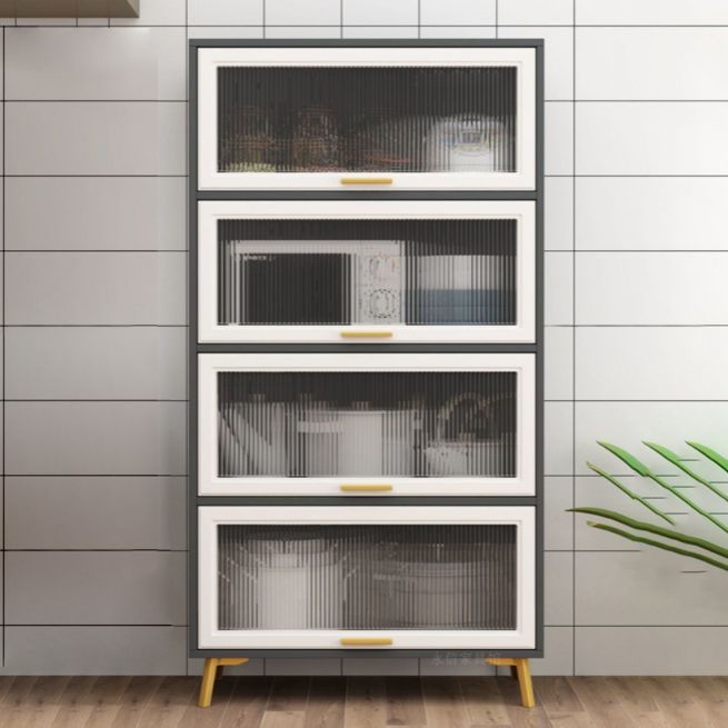 Puertas de madera de ingeniería modernas Puertas de vidrio de comedor gabinetes