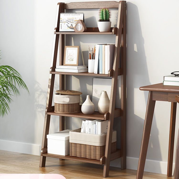 Modern Style Ladder Bookcase Open Back Solid Wood Bookshelf for Home Clearhalo 'Bookcases' 'furn' 'furn_bookcases' 'Furniture' 'furniture_bookcases' 'Office Furniture' 1200x1200_99377d15-452f-40f6-aeed-95793a1cd0da