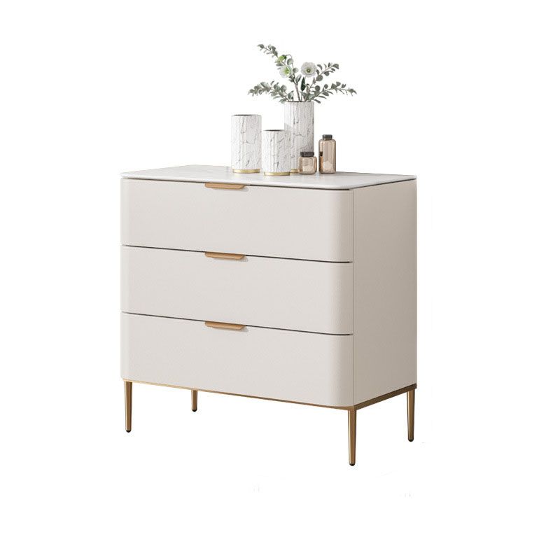 Vaste houten glamour opbergkast dressoir verticale opbergkast met metalen voeten