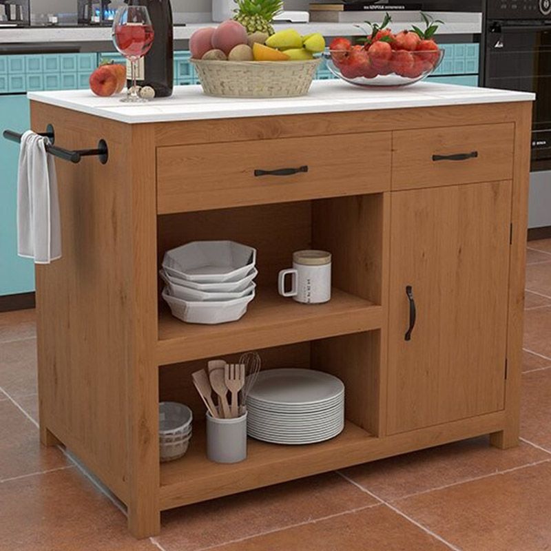 Table de préparation de table de table de cuisine moderne avec tiroir