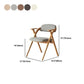 Open Back Folding Dining Arm Chair Modern Solid Wood Dining Chair Clearhalo 'Dining Chairs' 'Dining Tables & Seating' 'dining_chair' 'furn' 'furn_dining_chair' 'Furniture' 'Kitchen & Dining Furniture' 1200x1200_9938b0cc-c66b-4ab6-87d2-baf128ce64b3