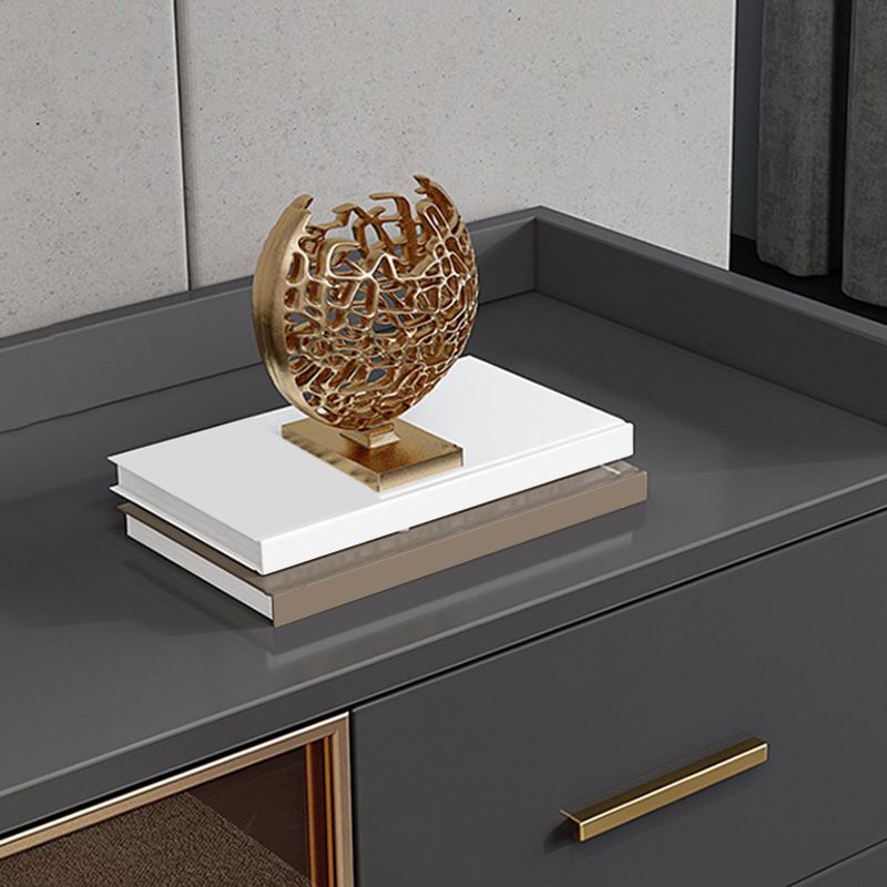 Tavolo a buffet in legno Scheda in stile glam con armadi e cassetti