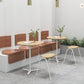 Nordic 1/2 Pieces Dining Set Round Wood Dining Table for Milk Tea Shop