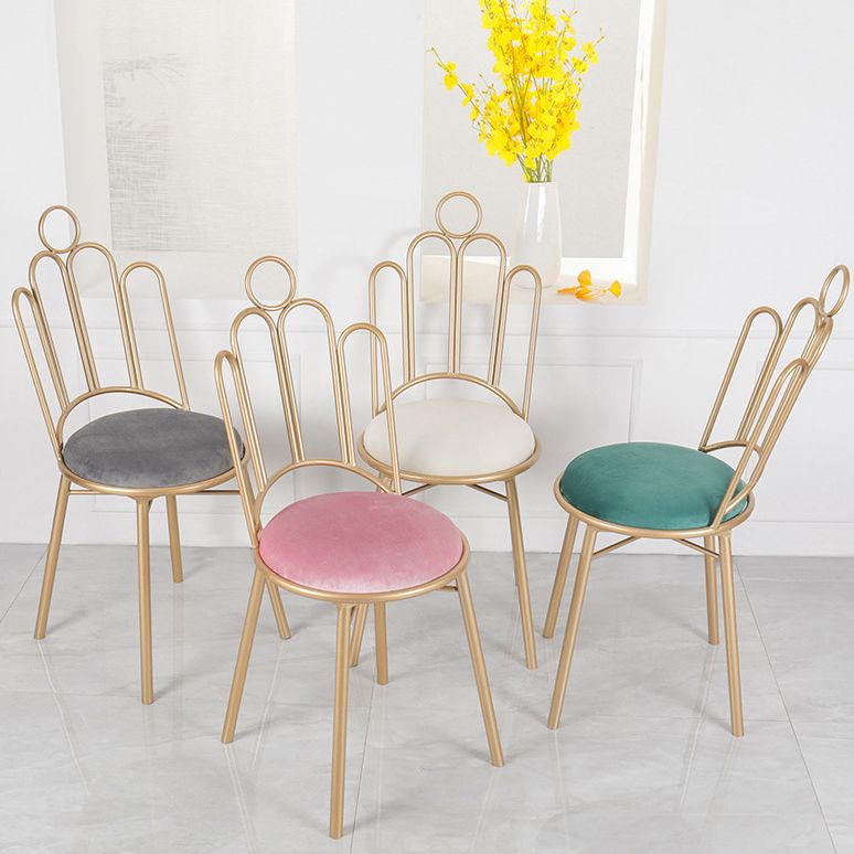 Scandinavian Style Upholstered Armless Dining Chairs Open Back Dining Side Chairs Clearhalo 'Dining Chairs' 'Dining Tables & Seating' 'dining_chair' 'furn' 'furn_dining_chair' 'Furniture' 'furniture_dining_chair' 'Kitchen & Dining Furniture' 1200x1200_993a1e67-8b6d-4aaa-b439-7a06e4ec439f