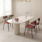 Metal and Slate Table Contemporary Home Wood Legs Dining Table