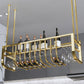 Luxury Hanging Wine Bottle Holder Metal Kitchen Wine Rack Bottle