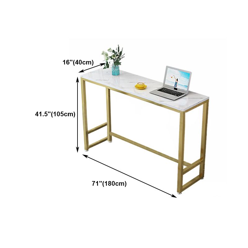 Modern Bar Dining Table Rectangle Bar Table with Trestle Base Clearhalo 'Bar Furniture' 'Bar Tables' 'bar_tables' 'furn' 'furn_bar_tables' 'Furniture' 'furniture_bar_tables' 'Kitchen & Dining Furniture' 1200x1200_993d079a-6aee-4750-bcf2-6763629cf979