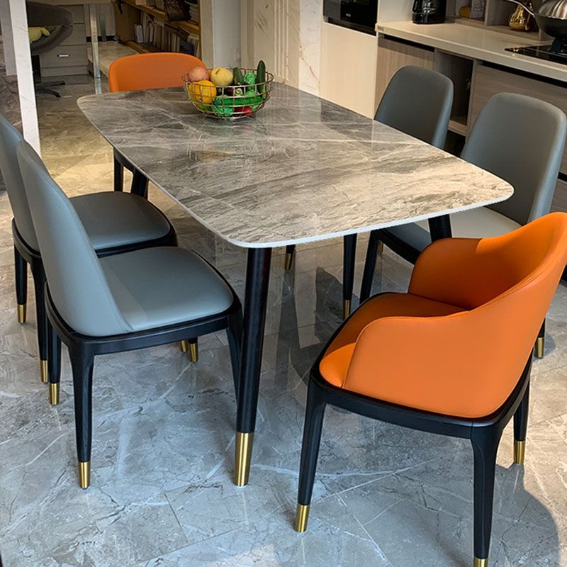 Rectangle Sintered Stone Table for Restaurant Industrial Dining Table with 4 Legs Clearhalo ' dining_table' 'Dining Tables & Seating' 'Dining Tables' 'furn' 'furn_dining_table' 'Furniture' 'furniture_dining_table' 'Kitchen & Dining Furniture' 'kitchen&dining_furn' 'kitchen' 'kitchen_dining_table' 1200x1200_993eca3e-0d92-4cbd-87dc-14552cde39be