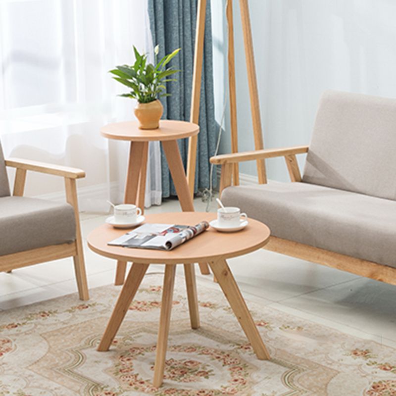 Contemporary Wooden Cocktail Table Round / Square / Triangle Top Coffee Table Clearhalo 'Coffee & Accent Tables' 'Coffee Tables' 'coffee_tables' 'furn' 'furn_coffee_tables' 'Furniture' 'Living Room Furniture' 1200x1200_993f677f-6728-4d2a-97d6-e699fa3b993f