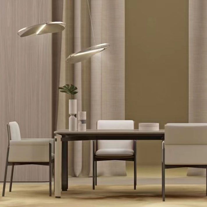 Designer Style Restaurant Solid Back Dining Arm Chair Upholstered Dining Chair Clearhalo ' kitchen&dining_furn' 'Dining Chairs' 'Dining Tables & Seating' 'dining_chair' 'furn' 'furn_dining_chair' 'Furniture' 'furniture_dining_chair' 'Kitchen & Dining Furniture' 'kitchen' 1200x1200_9940988a-a8a0-4209-845c-c56d2c4907f7