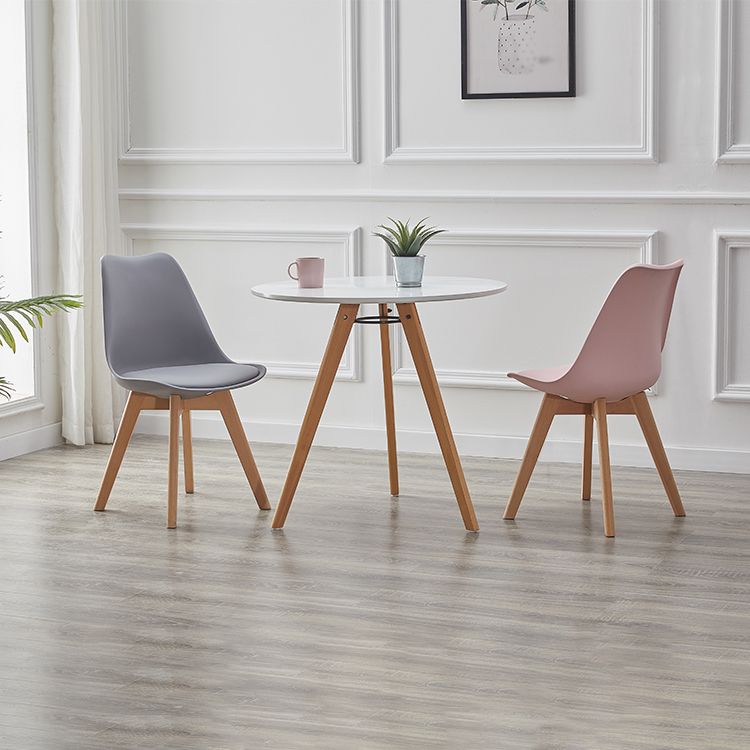 Modern Style Chairs Kitchen Armless Side Chair with Wooden Legs Clearhalo 'Dining Chairs' 'Dining Tables & Seating' 'dining_chair' 'Furniture' 'furniture_dining_chair' 'Kitchen & Dining Furniture' 1200x1200_99414d48-9641-4f75-923b-3ff1a97b47f1