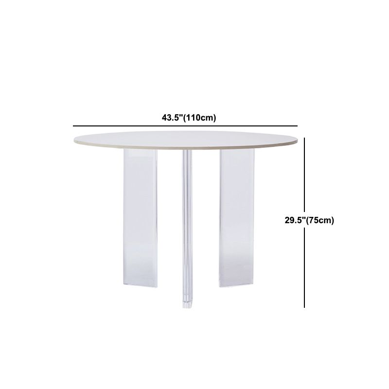 Set da pranzo moderno da 1/3 pezzi Tavolo da pranzo rotondo in pietra per la cucina della sala da pranzo