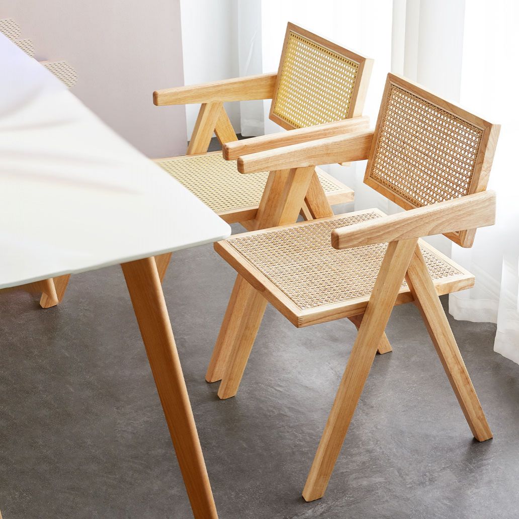 Modern Solid Wood Home Dining Arm Chair Open Back Dining Side Chair Clearhalo 'Dining Chairs' 'Dining Tables & Seating' 'dining_chair' 'furn' 'furn_dining_chair' 'Furniture' 'furniture_dining_chair' 'Kitchen & Dining Furniture' 1200x1200_9942f1dd-2c59-4ba8-b32a-1e8effd24e92