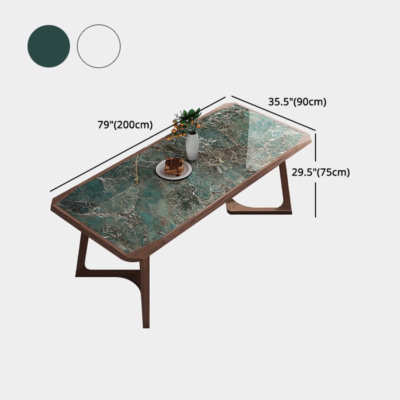 Designer Style Sintered Stone Dining Set Rectangle 1/4/5/7 Pieces Wooden Table with Chairs Clearhalo 'Dining Room Sets' 'Dining Tables & Seating' 'dining_room_set' 'furn' 'furn_dining_room_set' 'Furniture' 'furniture_dining_room_set' 'Kitchen & Dining Furniture' 1200x1200_99470b8d-945e-4a7d-b79e-b8aa1cdadfd9