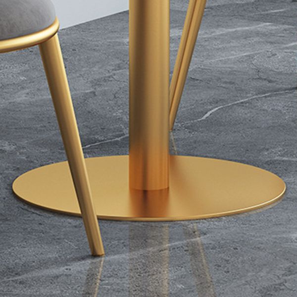 1/3/5 Pieces Dining Set Black-gold Base and White Top Table Glam Style Kitchen Set Clearhalo 'Dining Room Sets' 'Dining Tables & Seating' 'dining_room_set' 'furn' 'furn_dining_room_set' 'Furniture' 'furniture_dining_room_set' 'Kitchen & Dining Furniture' 'kitchen&dining_furn' 'kitchen' 1200x1200_99470c3c-1478-4657-9d34-d250a6a9bd35