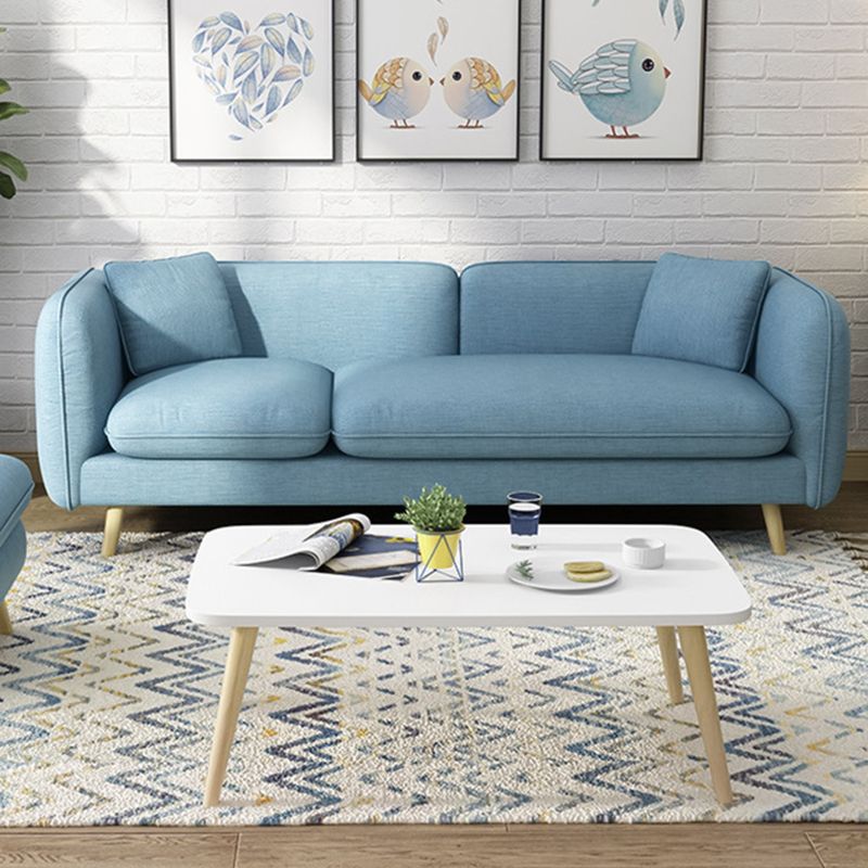 Zeitgenössischer Wohnzimmer Stoff quadratische Armkissen Standard -Sitzgelegenheiten