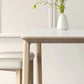 Stone Dining Table Set with Ash Wood Frame 1/4/5/7 Pcs Contemporary White Dining Set
