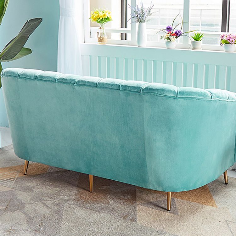 モダン31.49 "H縫製枕バックスロープアームソファーアパートメント